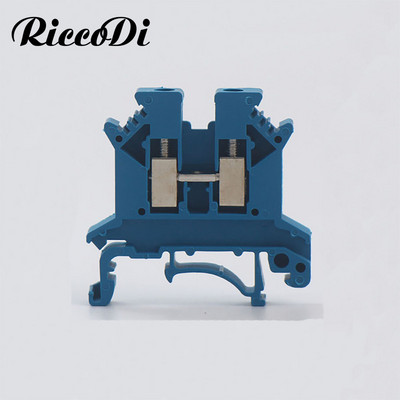 10 gab UK2.5 kabeļa savienotājs UK 2.5 skrūvējams elektriskais termins 2,5 mm vadu elektriskais savienotājs Din sliedes spaiļu bloks UK2.5B