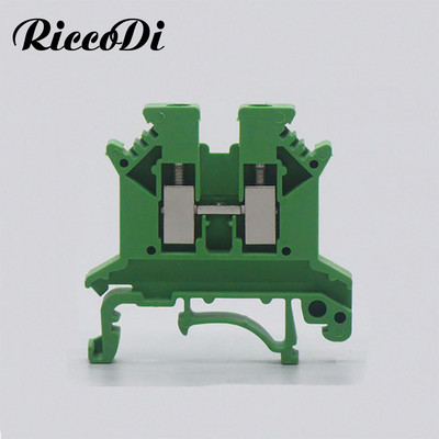 10 gab UK2.5 kabeļa savienotājs UK 2.5 skrūvējams elektriskais termins 2,5 mm vadu elektriskais savienotājs Din sliedes spaiļu bloks UK2.5B