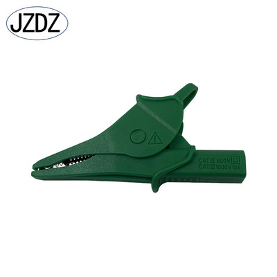 JZDZ lieljaudas aligatora saspraudes pilnībā izolētas drošas krokodila skavas ar 4 mm banānu ligzdu elektriskajai pārbaudei J.60073