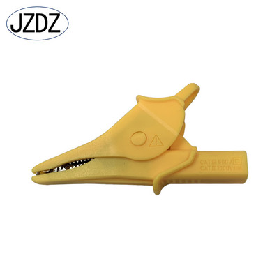 JZDZ lieljaudas aligatora saspraudes pilnībā izolētas drošas krokodila skavas ar 4 mm banānu ligzdu elektriskajai pārbaudei J.60073