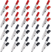 10-20GAB metāla aligatora saspraudes krokodilu elektriskās pārbaudes skavas, sortimenta komplekts laboratorijas testēšanai