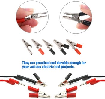 10-20PCS Μεταλλικά κλιπ αλιγάτορα Crocodile Electrical Test Clamps Συσκευασία συλλογής για εργαστηριακές δοκιμές