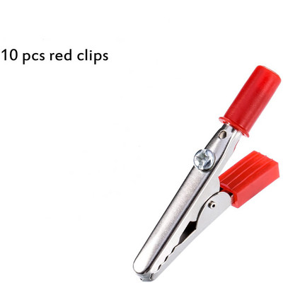 10-20GAB metāla aligatora saspraudes krokodilu elektriskās pārbaudes skavas, sortimenta komplekts laboratorijas testēšanai