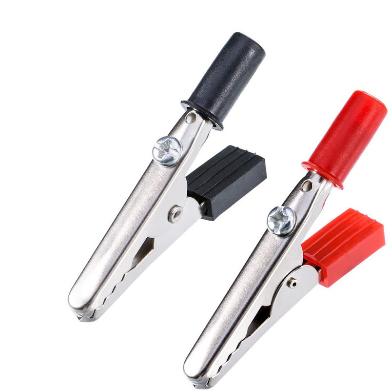 10-20GAB metāla aligatora saspraudes krokodilu elektriskās pārbaudes skavas, sortimenta komplekts laboratorijas testēšanai