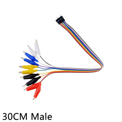 1 komplekts aligatora testa skava pie vīrieša vadu džempera kabeļa saišķa stieples garums 20cm 30cm vidēja krokodila skava 47mm