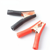 Promocija! 100a Automobilske aligatorske kopče Stezaljke za baterije Krokodilska kopča crveno crna