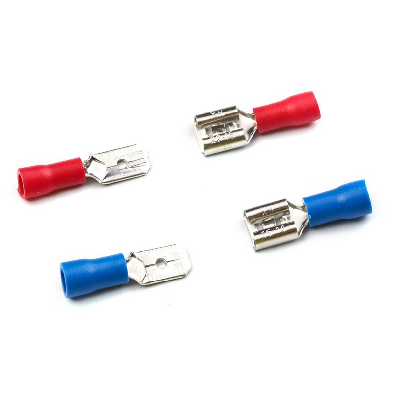 300 KOM izoliranih konektora za kabele električne žice Razni lopatičasti prstenovi za stezanje vilica Set prstenastih ušica Stezaljke za stezanje + kliješta