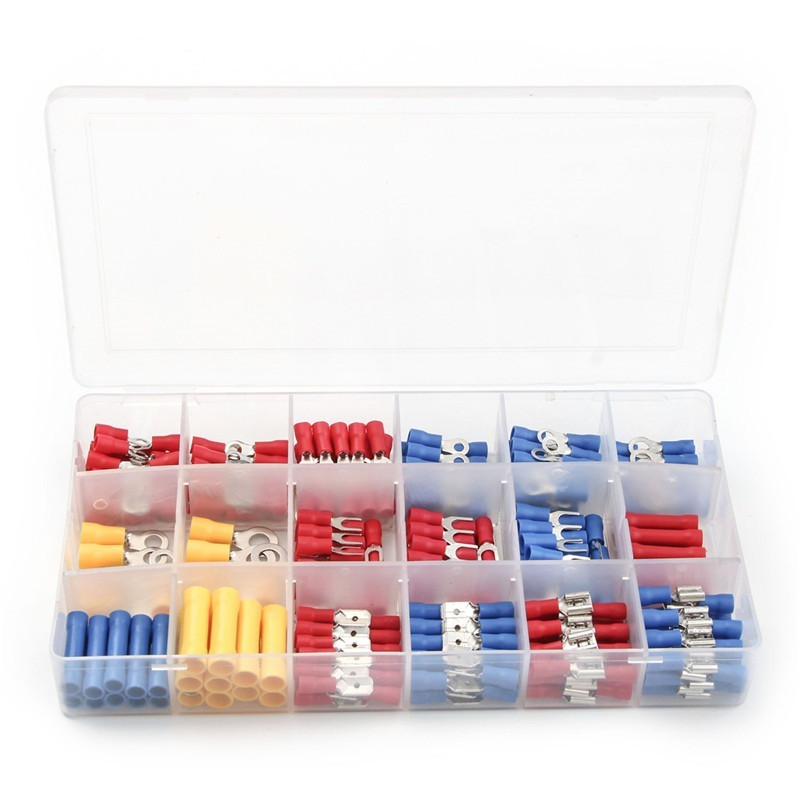 Badu.bg 300PCS Изолирани електрически проводници Кабелни съединители ...