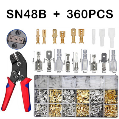 Asortiman od 540/360 komada Ženski Muški Električni šiljasti konektori za žicu Čepci Baterija Starter kabel Spojni stezaljke Kit