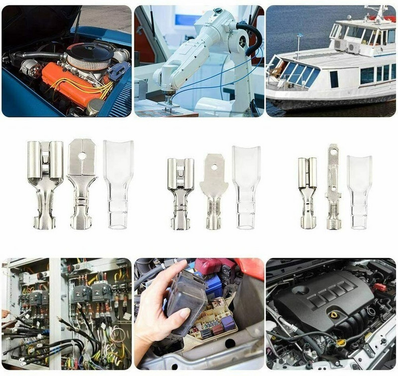 Asortiman od 540/360 komada Ženski Muški Električni šiljasti konektori za žicu Čepci Baterija Starter kabel Spojni stezaljke Kit