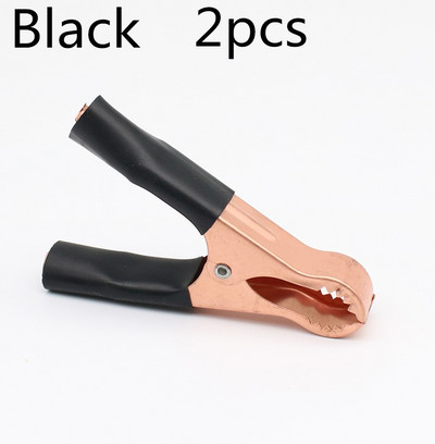 2Pcs 50A Crveni + Crni 77mm Crocodile Auto Caravan Van Battery Test Lead Clips Najbolja promocija Alligator Clips Konektor Utikač Napajanje