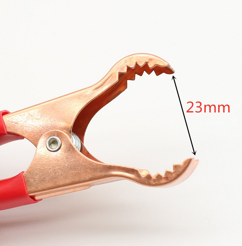 2Pcs 50A Crveni + Crni 77mm Crocodile Auto Caravan Van Battery Test Lead Clips Najbolja promocija Alligator Clips Konektor Utikač Napajanje