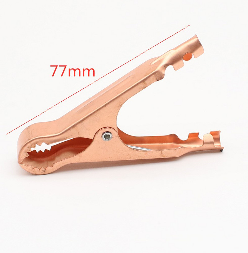 2Pcs 50A Crveni + Crni 77mm Crocodile Auto Caravan Van Battery Test Lead Clips Najbolja promocija Alligator Clips Konektor Utikač Napajanje