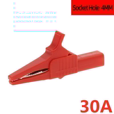 1kom testna stezaljka za bateriju 55MM 85MM aligatorska stezaljka za banana utikač 4mm kabelske sonde Krokodilska stezaljka 10A 30A