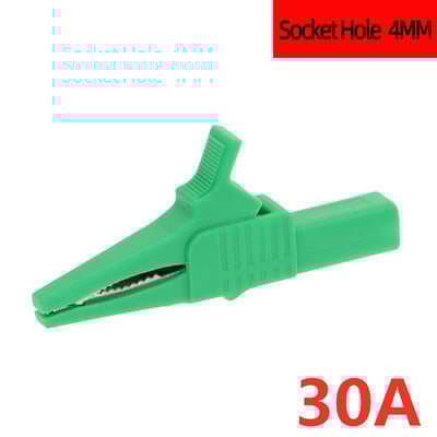 1kom testna stezaljka za bateriju 55MM 85MM aligatorska stezaljka za banana utikač 4mm kabelske sonde Krokodilska stezaljka 10A 30A