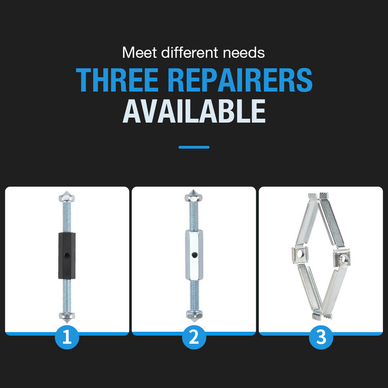 10gab 86 mm tumšās kastes remonta skrūves slēdzis Vecā ligzdas kārbas nomaiņa Fiksētas sienas remonta kārbas atbalsta stieņa elektriķa piederumi