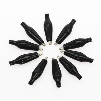 10 komada 2,8 CM izolacijska čizma, metalna aligatorska kopča, električni test, 28 mm olovna šarena mala krokodilska stezaljka