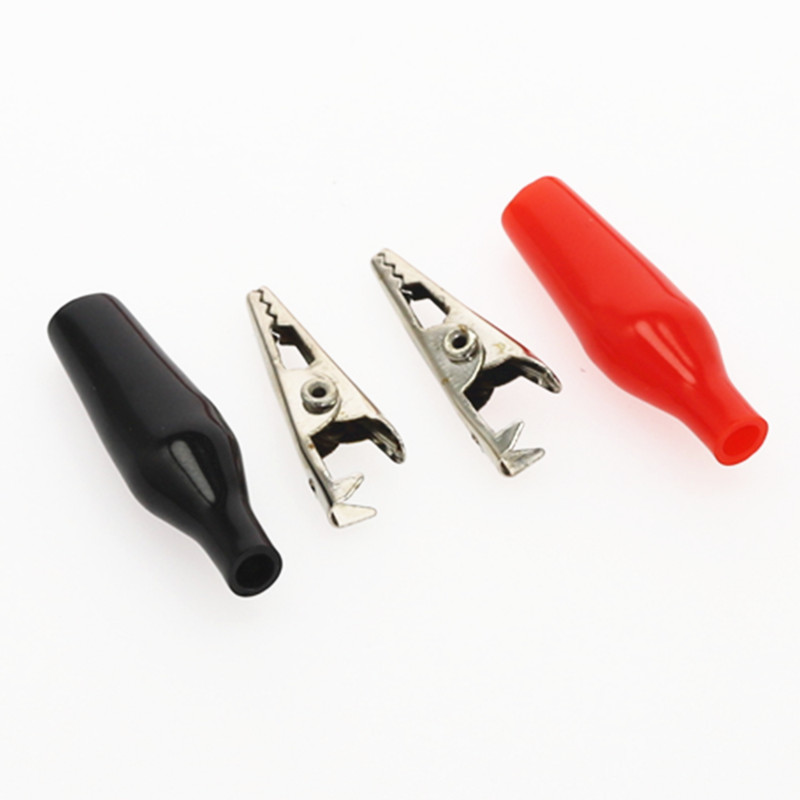 10 komada 2,8 CM izolacijska čizma, metalna aligatorska kopča, električni test, 28 mm olovna šarena mala krokodilska stezaljka