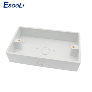 Εξωτερικό κουτί τοποθέτησης Esooli 146mm*86mm*32mm για 146*86mm Τυπικός διακόπτης αφής και υποδοχή για οποιαδήποτε θέση επιφάνειας τοίχου