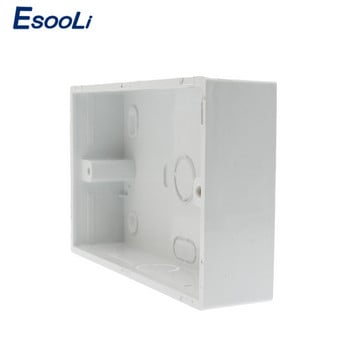 Εξωτερικό κουτί τοποθέτησης Esooli 146mm*86mm*32mm για 146*86mm Τυπικός διακόπτης αφής και υποδοχή για οποιαδήποτε θέση επιφάνειας τοίχου