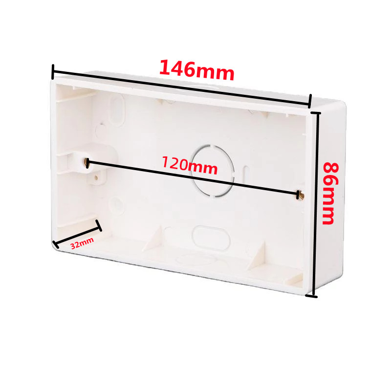 Depoguye Kutija za ugradnju vanjske utičnice za 146 mm* 86 mm standardna kutija za ugradnju sklopke i utičnice za bilo koji položaj na zidu