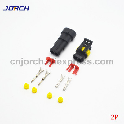 1 komplekts 1/2/3/4/5/6 Pin Way AMP Tyco Super Sealed Automotive Wire Connector Elektrisko spraudkontaktu termināļi automašīnām