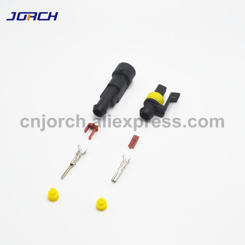 1 komplekts 1/2/3/4/5/6 Pin Way AMP Tyco Super Sealed Automotive Wire Connector Elektrisko spraudkontaktu termināļi automašīnām