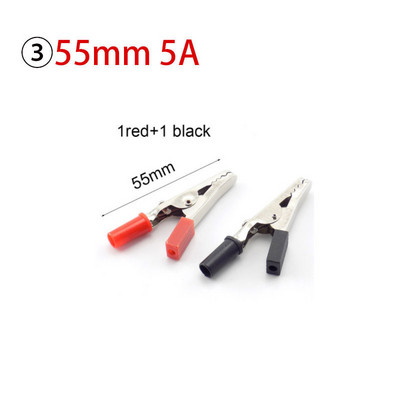 1 par aligatorskih kopči Sonda Krokodilske kopče Stezaljke Konektor 5A10A 50A 100A Ispitni vod, automobilska baterija za testiranje električnog DIY alata