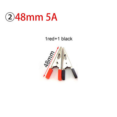 1 par aligatorskih kopči Sonda Krokodilske kopče Stezaljke Konektor 5A10A 50A 100A Ispitni vod, automobilska baterija za testiranje električnog DIY alata