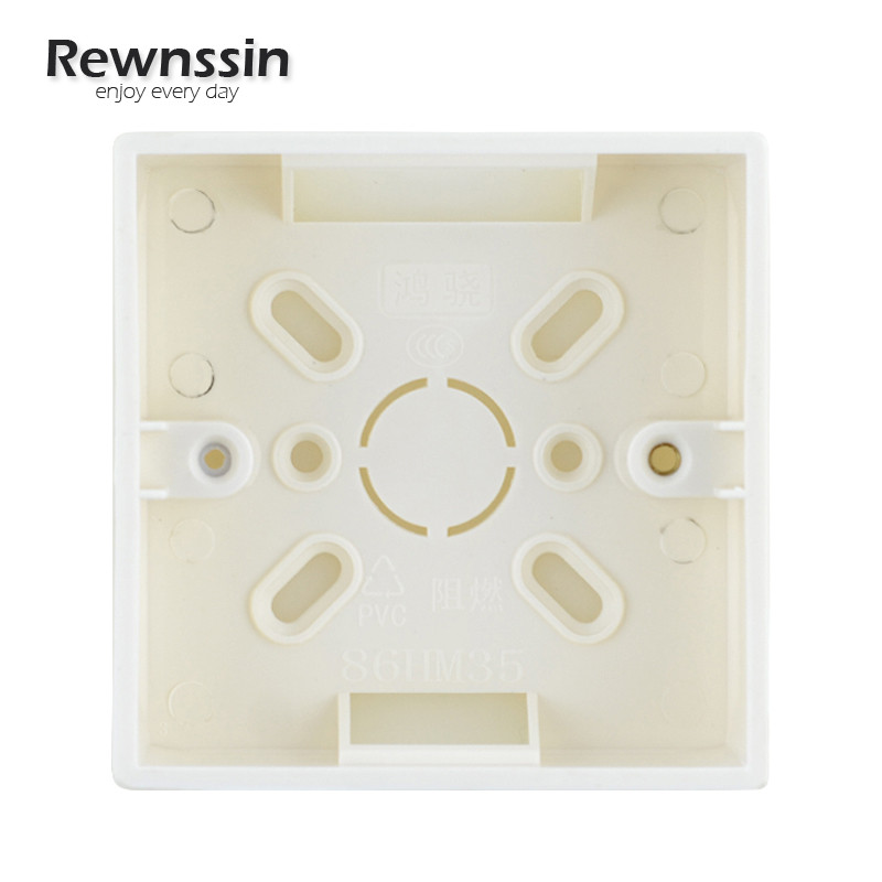 Rewnssin zidne utičnice i sklopke Kutija za vanjsku montažu 86mm*86mm*33mm, Razvodna kutija za nadgradnju Instalacijska kutija Vanjska kazeta