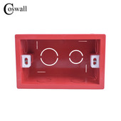 COSWALL 118 mm * 72 mm sienas slēdzim un kontaktligzdai Super Quality ASV/Taizemes standarta iekšējās montāžas kastes aizmugurējā kasete