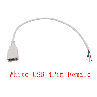 0,3 m/1 m/2 m 5 V USB kabel za napajanje 2/4 pinski USB 2.0 tip A muški utikač/ženska utičnica punjač, produžni priključak kabela za punjenje