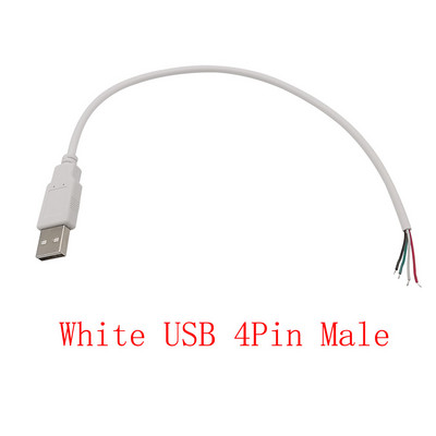 0,3 m/1 m/2 m 5 V USB kabel za napajanje 2/4 pinski USB 2.0 tip A muški utikač/ženska utičnica punjač, produžni priključak kabela za punjenje