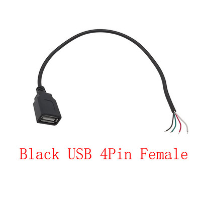 0,3 m/1 m/2 m 5 V USB kabel za napajanje 2/4 pinski USB 2.0 tip A muški utikač/ženska utičnica punjač, produžni priključak kabela za punjenje
