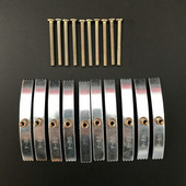 10pc 86 Tip Dark Box Vijak za popravak Zidni prekidači Dio za popravak kutije za utičnicu Dio za popravak Fiksni nosač Komplet ručnih alata Električni pribor