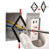 10 komada Vijak za popravak tamne kutije 86 Tip manganskog čelika Utičnica Stara fiksna kaseta Popravak zida Zamjena kutije Pribor za električara