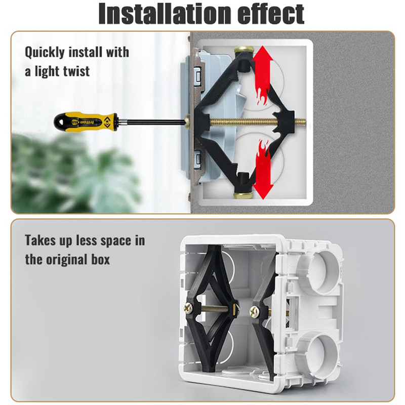 10 komada Vijak za popravak tamne kutije 86 Tip manganskog čelika Utičnica Stara fiksna kaseta Popravak zida Zamjena kutije Pribor za električara