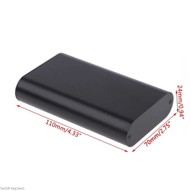 Aluminijsko kućište PCB kutije za instrumente DIY kućište za elektronički projekt 110x70x24 mm