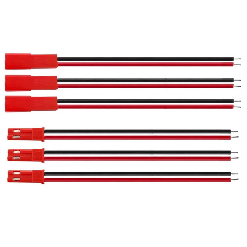 10 pari 100mm 150mm 2-pinski JST utični konektor muški+ženski utični konektor Kabelska žica za RC igračke Baterijska LED svjetiljka