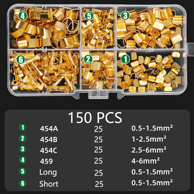 Σύρμα ακροδεκτών καλωδίωσης πόρπης πτύχωσης ακροδεκτών παράλληλος σύνδεσμος χάλκινη πόρπη 452 / 453 / 454 τύπου