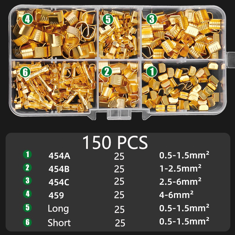 Σύρμα ακροδεκτών καλωδίωσης πόρπης πτύχωσης ακροδεκτών παράλληλος σύνδεσμος χάλκινη πόρπη 452 / 453 / 454 τύπου