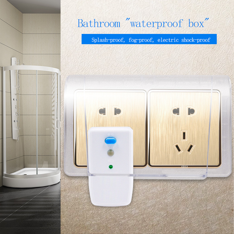 Dva pojačana ljepljiva vodootporna poklopca Dvostruka utičnica tipa 86 Vodootporna kutija Kupaonica WC Dvostruka zaštita Kutija protiv prskanja