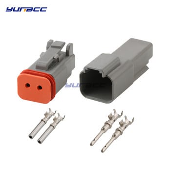 1Σετ Deutsch DT Connector DT06-2S/DT04-2P 2P 3P 4P 6P 8P 12P αδιάβροχο ηλεκτρικό βύσμα για κινητήρα αυτοκινήτου με καρφίτσες 22-16AWG