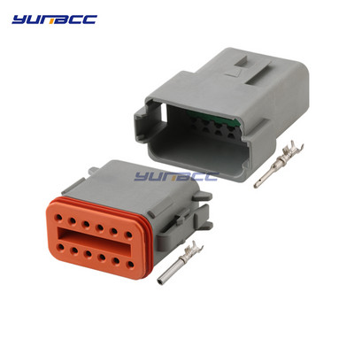 1Nustatyti Deutsch DT jungtį DT06-2S/DT04-2P 2P 3P 4P 6P 8P 12P vandeniui atsparų elektros kištuką automobilio varikliui su kaiščiais 22-16AWG