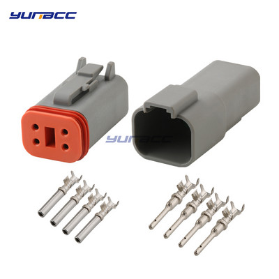 1Nustatyti Deutsch DT jungtį DT06-2S/DT04-2P 2P 3P 4P 6P 8P 12P vandeniui atsparų elektros kištuką automobilio varikliui su kaiščiais 22-16AWG