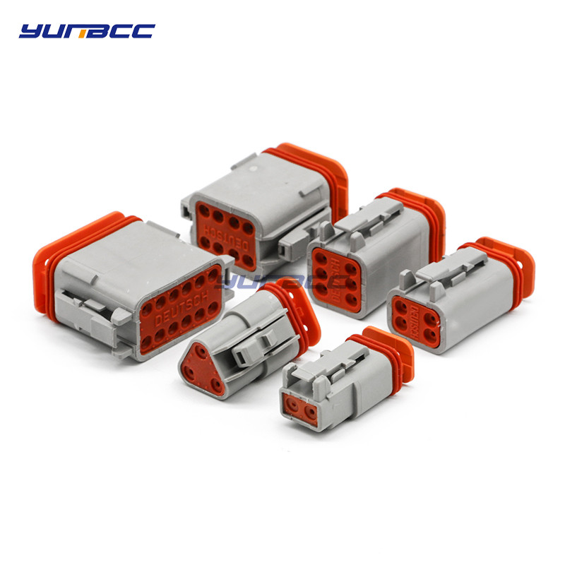 1Nustatyti Deutsch DT jungtį DT06-2S/DT04-2P 2P 3P 4P 6P 8P 12P vandeniui atsparų elektros kištuką automobilio varikliui su kaiščiais 22-16AWG