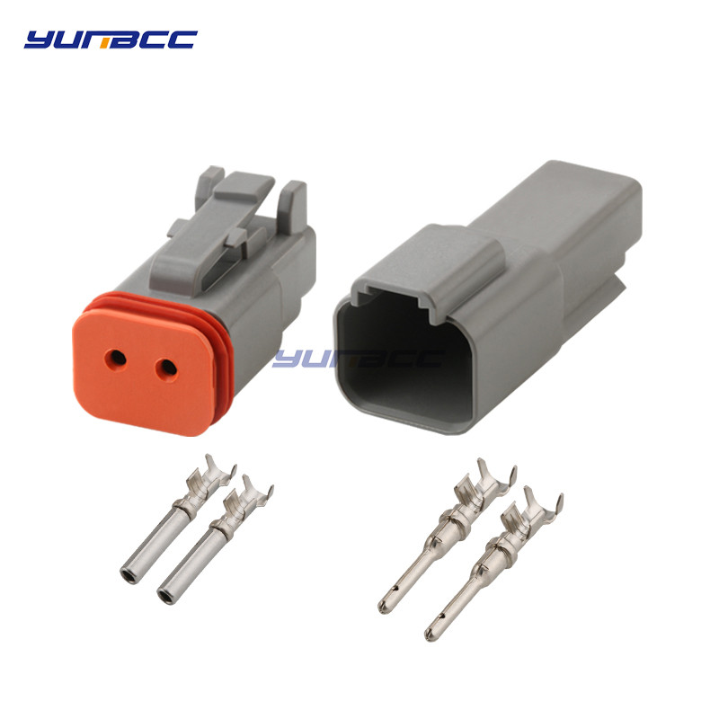 1Nustatyti Deutsch DT jungtį DT06-2S/DT04-2P 2P 3P 4P 6P 8P 12P vandeniui atsparų elektros kištuką automobilio varikliui su kaiščiais 22-16AWG