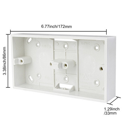 Sadales kārbas montāžas kārba 86x86 sienas slēdža ligzda tumša kārba 86 mm * 86 mm montāžas kārba Sadales kārbas virsmas montāžas kārba 86. tipam