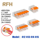 Mini brzi univerzalni žičani konektor od 0,4 mm Jednostavno brzo ožičenje Terminal za automobile i solarnu energiju 412 413 414 415