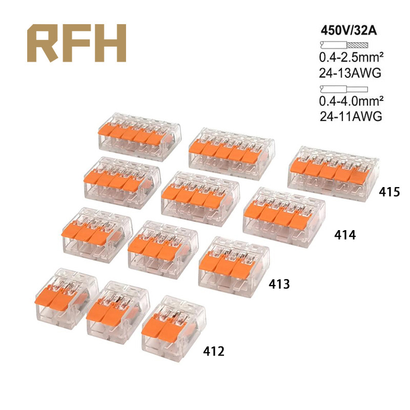 0,4 mm-es mini gyors univerzális vezetékcsatlakozó Easy Quick Wiring autó- és napenergia-terminál 412 413 414 415